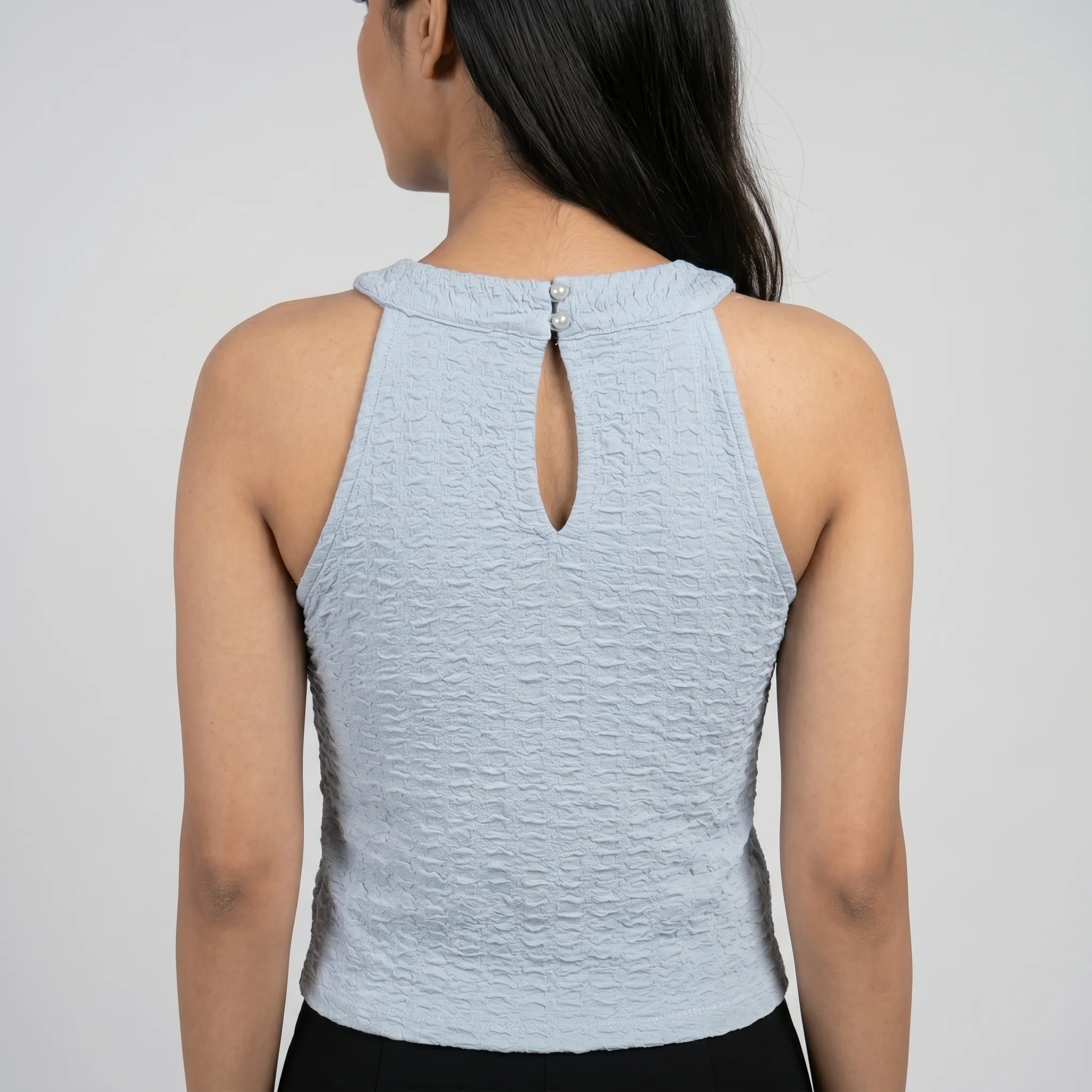 V-Neck Slim Fit Crop Top - Image 3