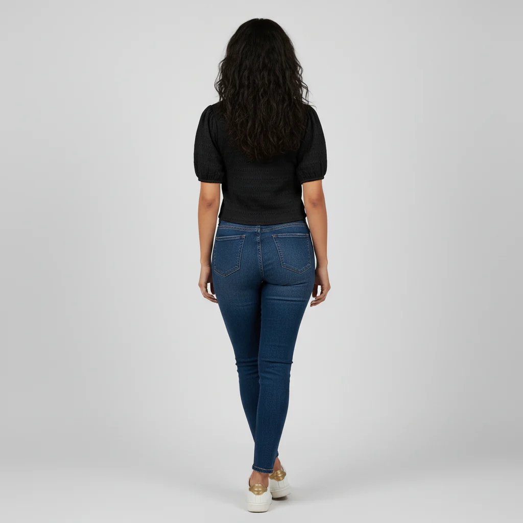 V-Neck Slim Fit Top - Image 3