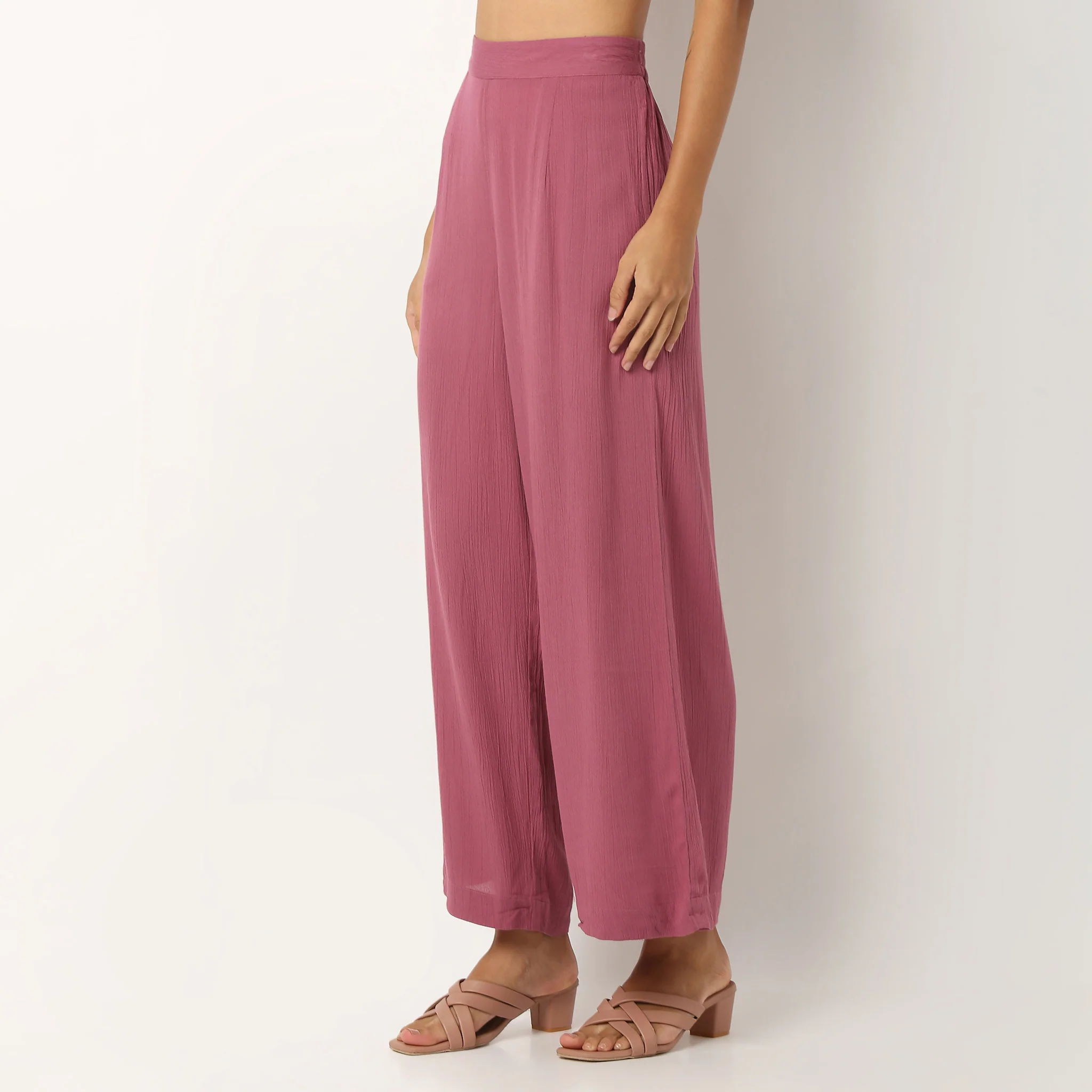 Solid Ankle Length Pants - Image 10