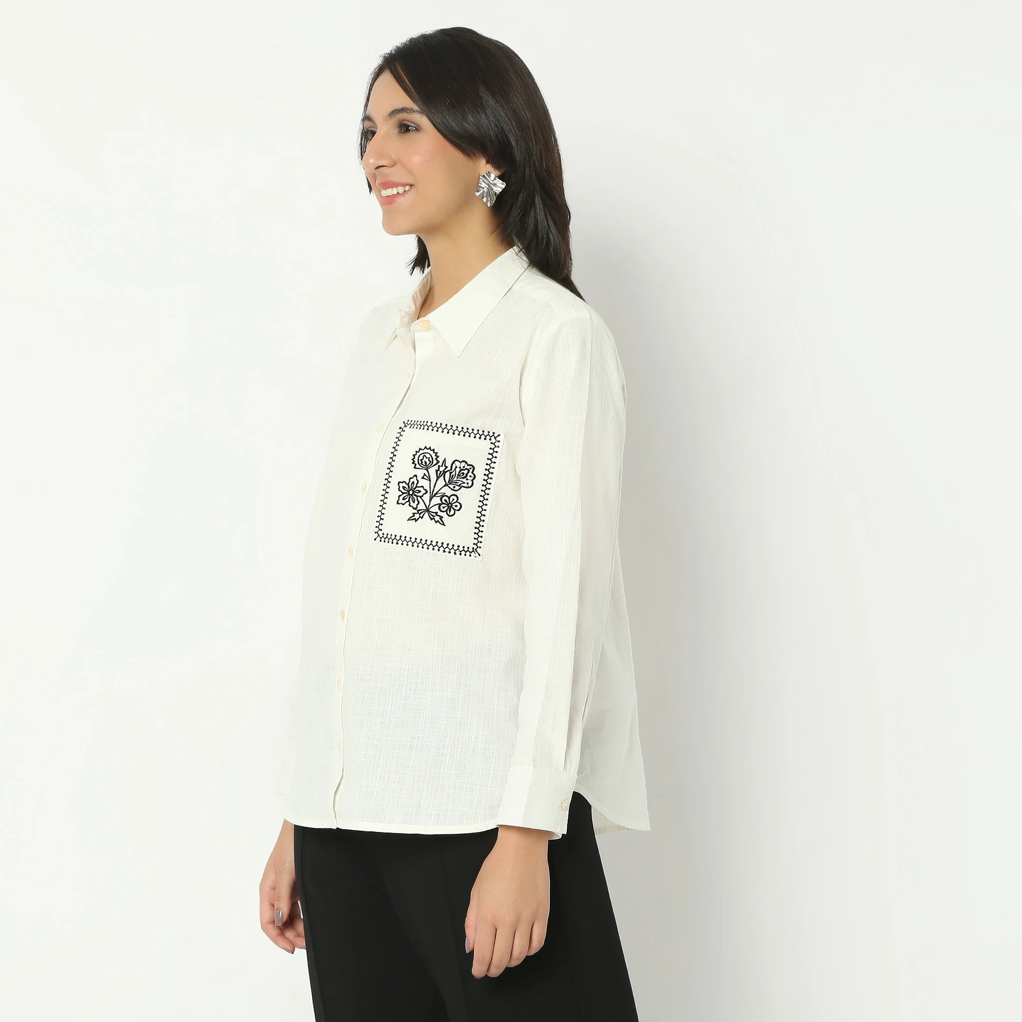 Cotton Full Sleeve Solid Shirt - Image 10