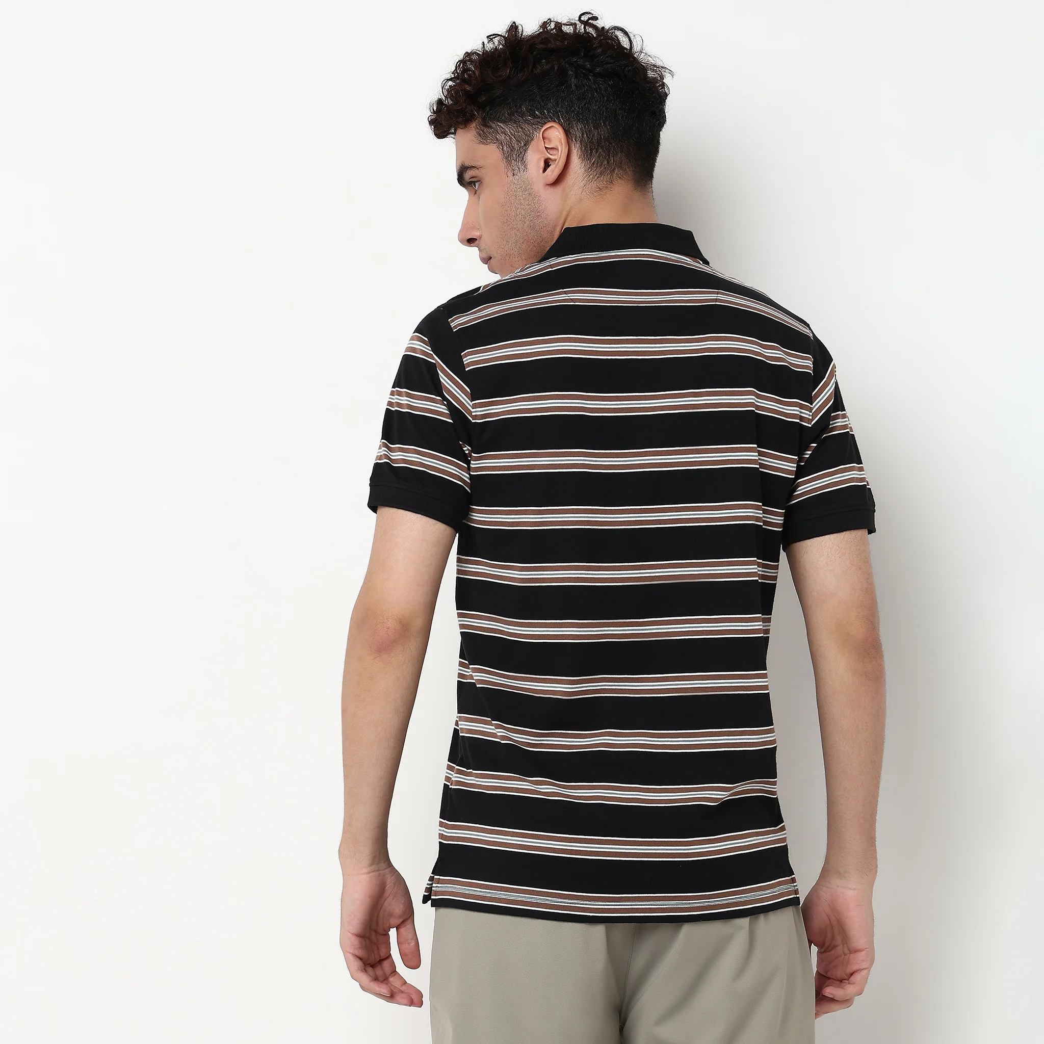 Striped Weekend Polo T-Shirt - Image 3