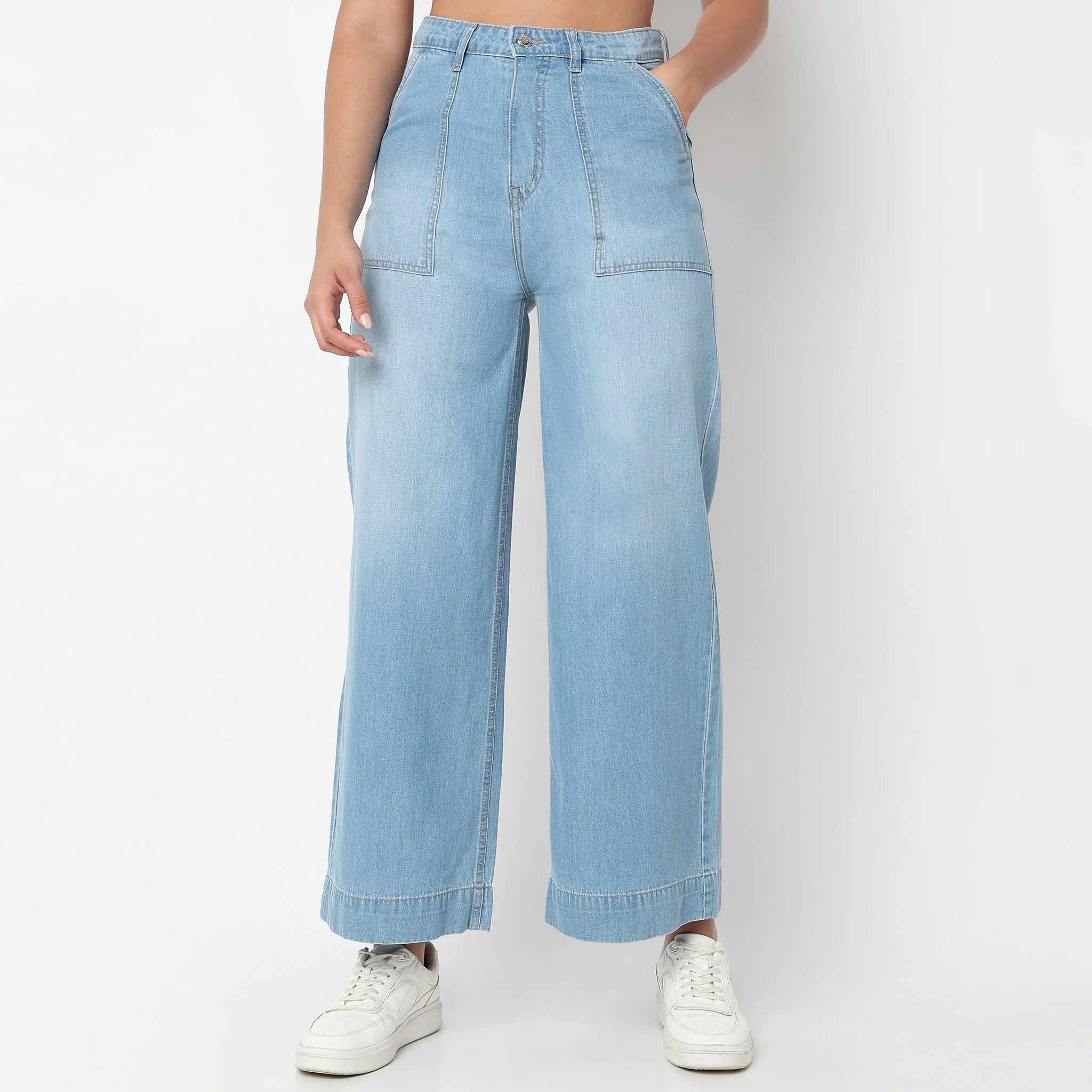 Wide Leg Street Look Denim - Image 2