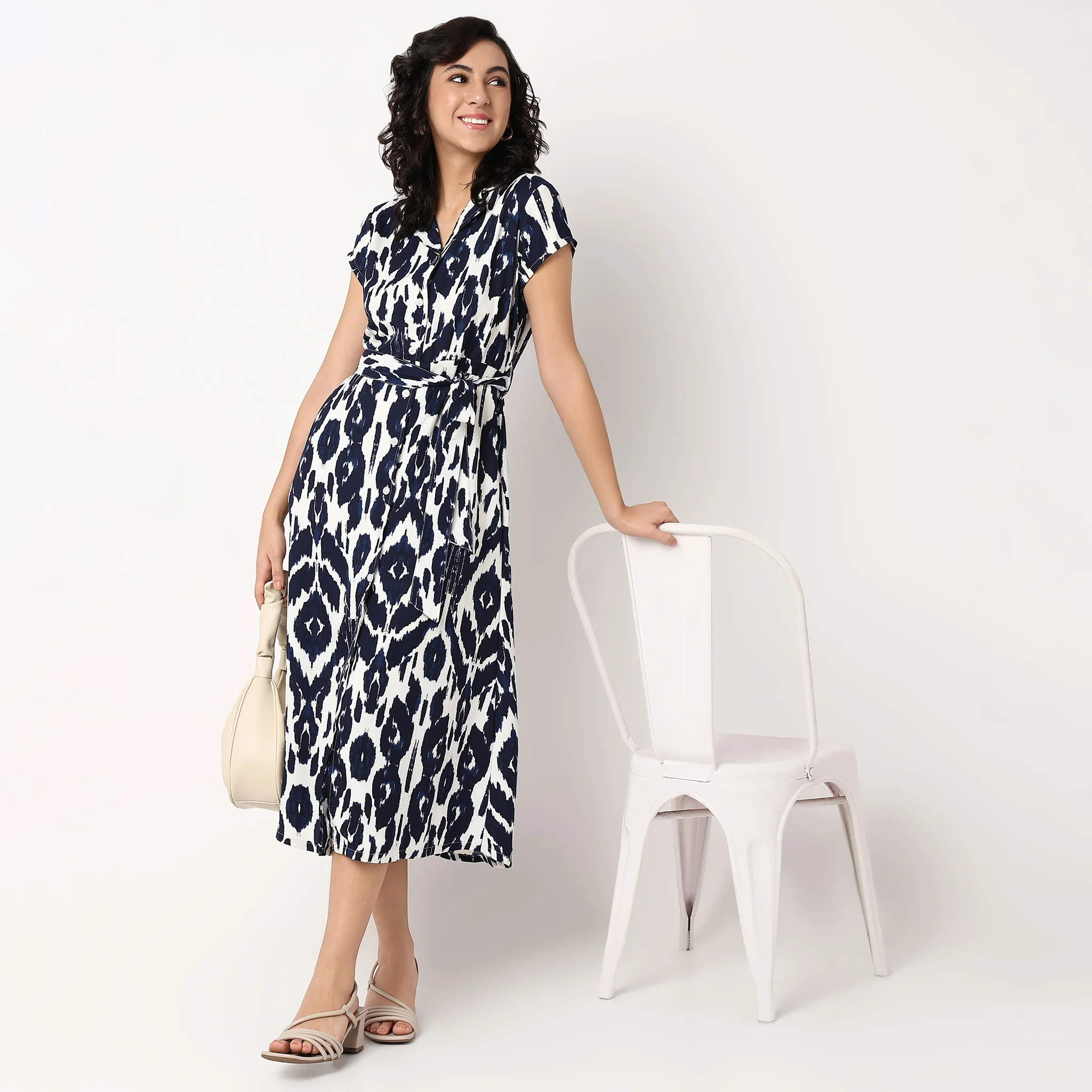 Woven Printed Juliette Dress - Image 6