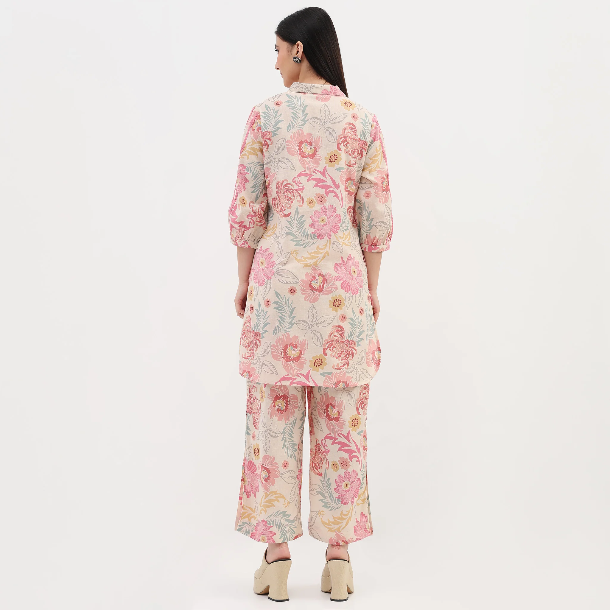 Woven Printed Straight Kurta - Image 3