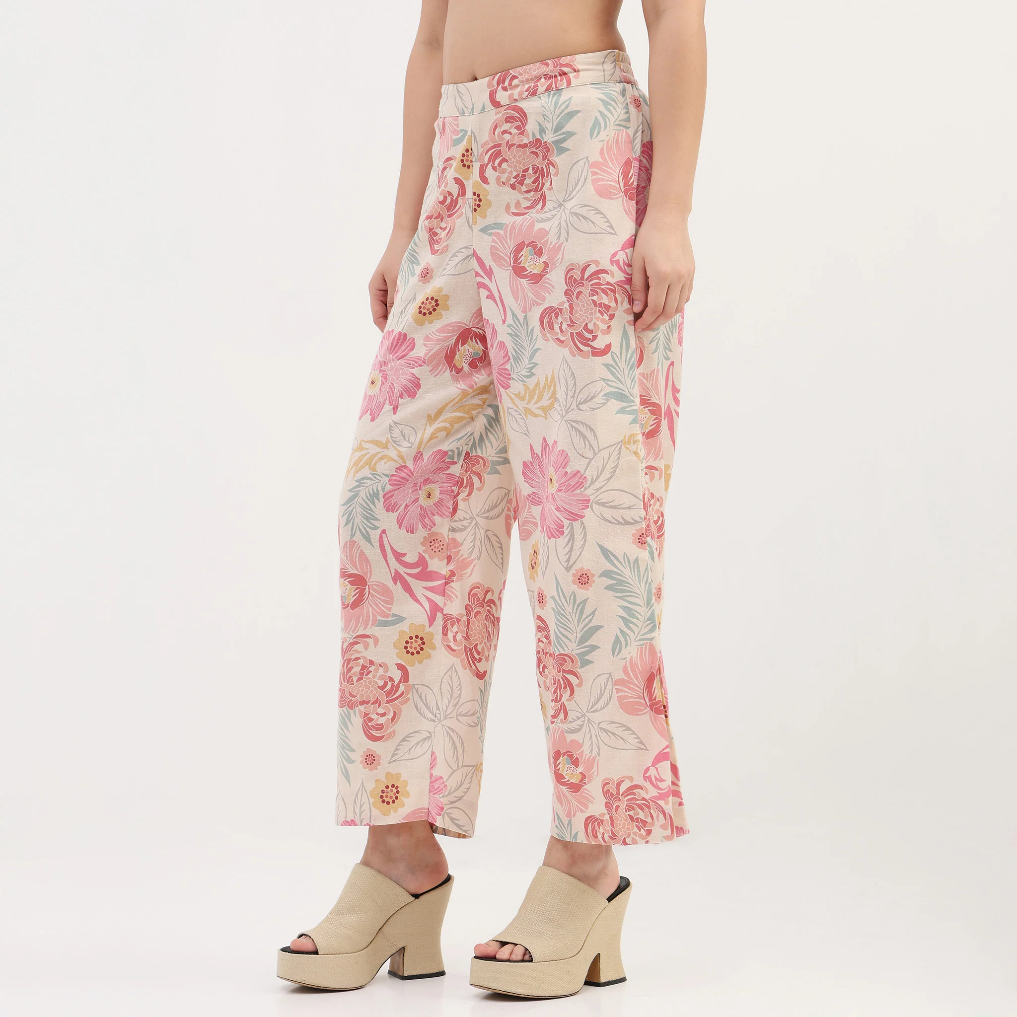 Woven Printed Straight Pants - Image 5