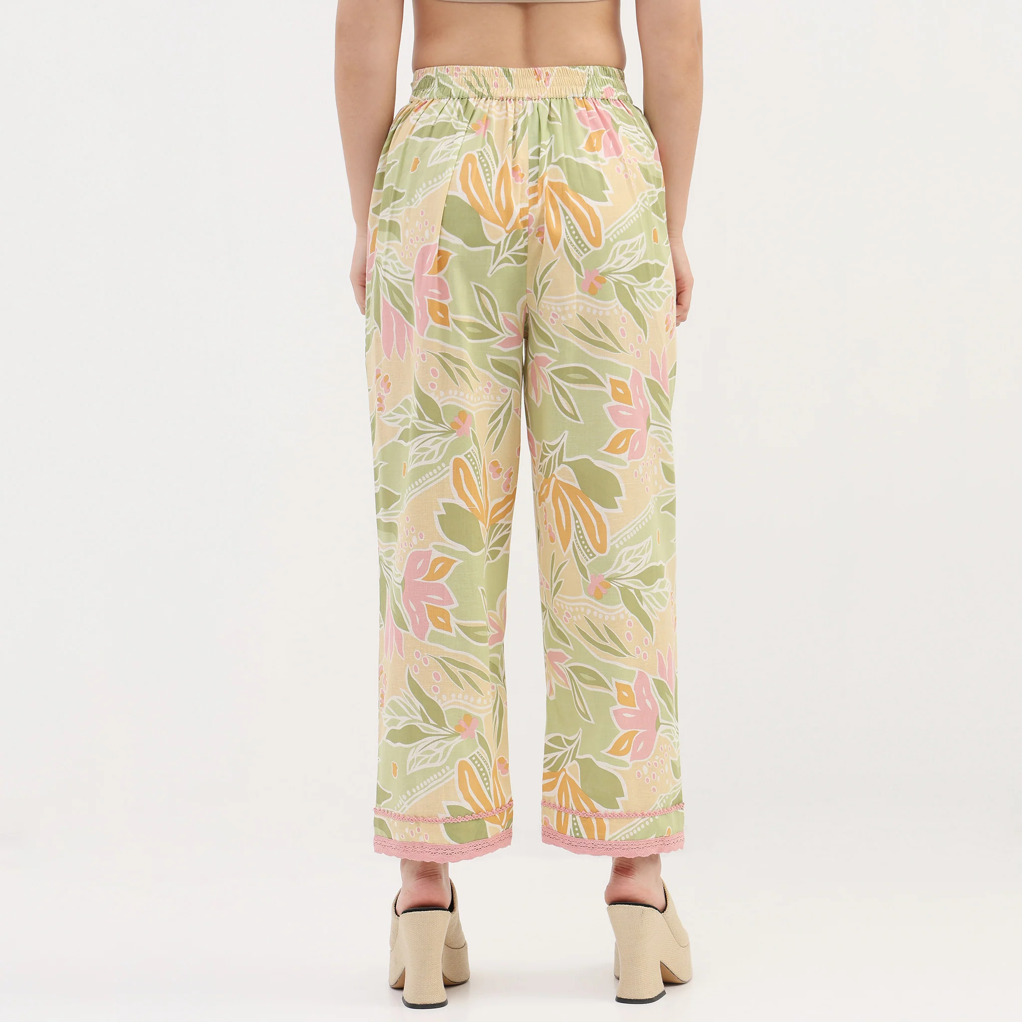 Woven Printed Straight Pants - Image 3