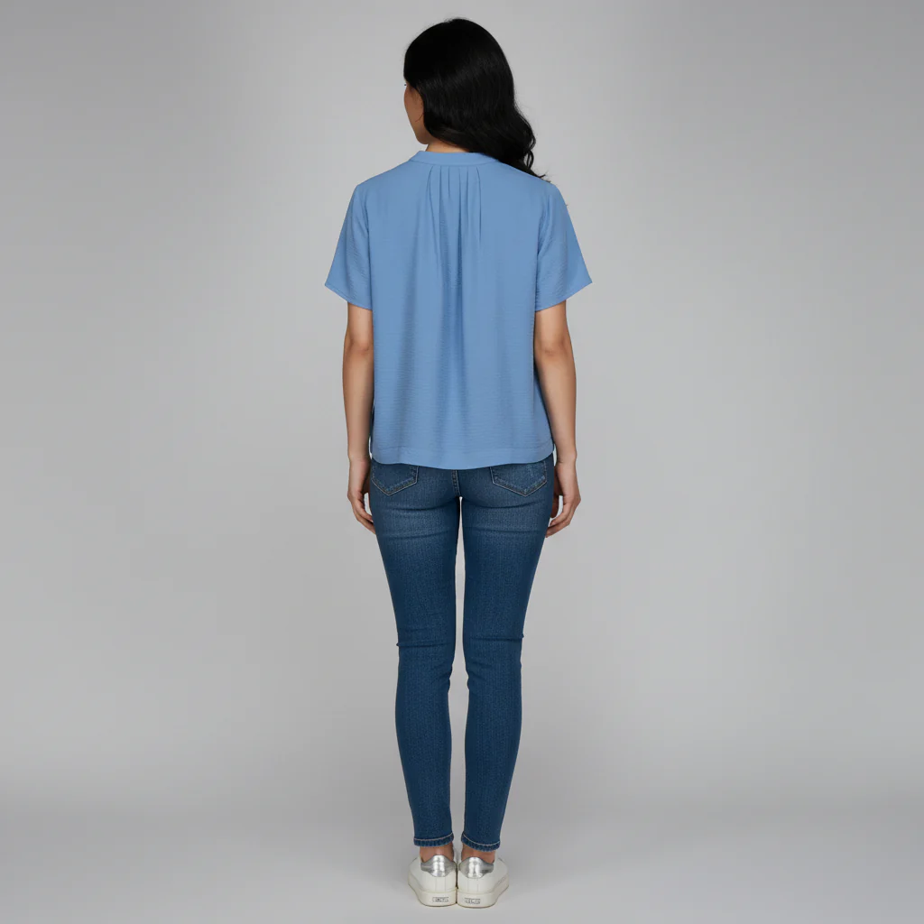 Woven Solid Top - Image 3