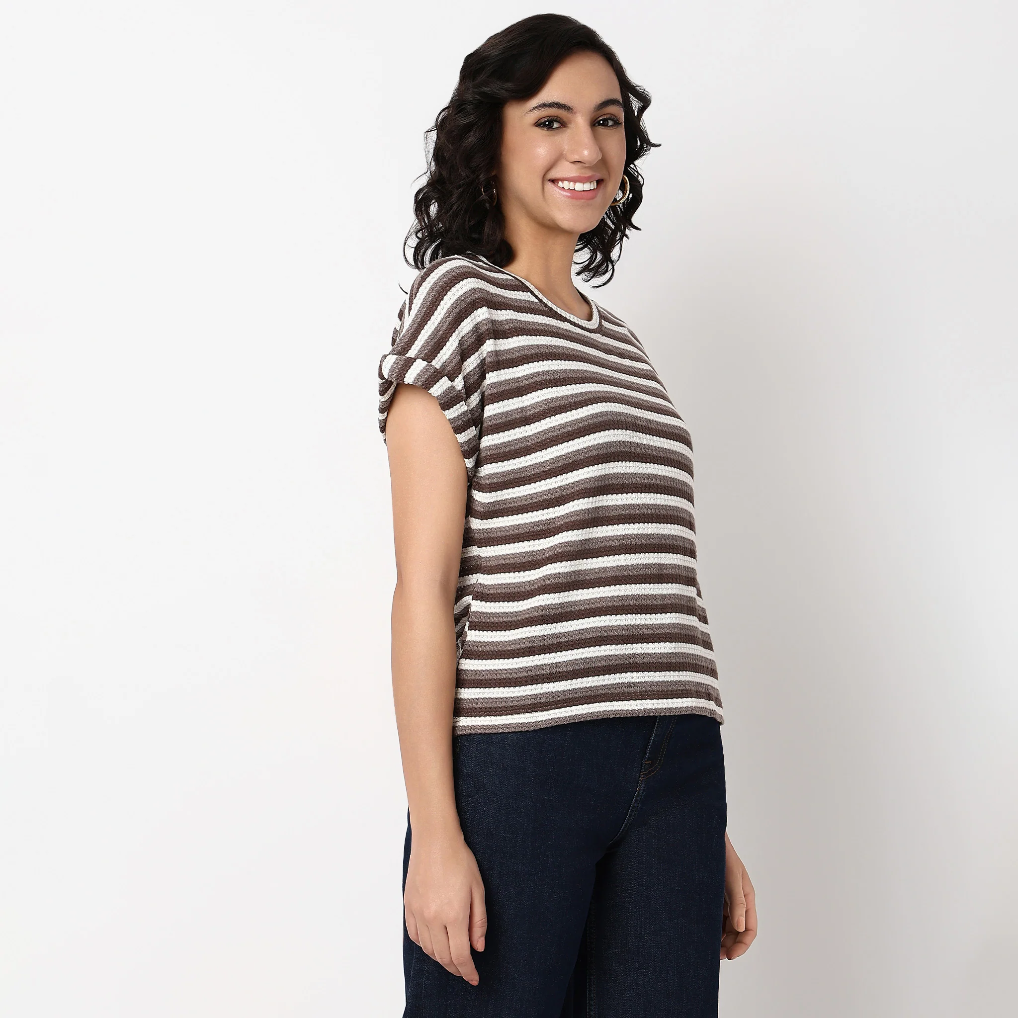Striped Round Neck Top - Image 10