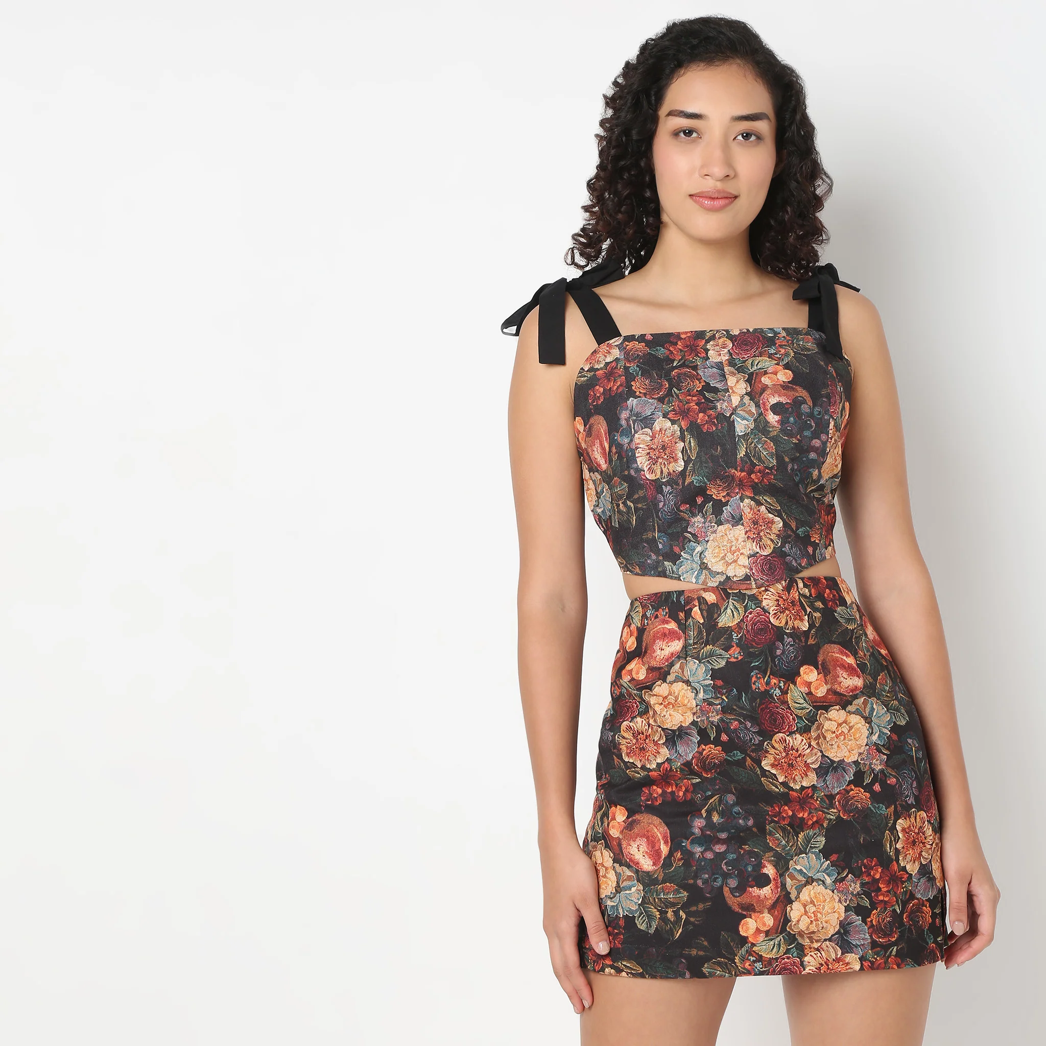 Corset Top With Floral Print - Image 2